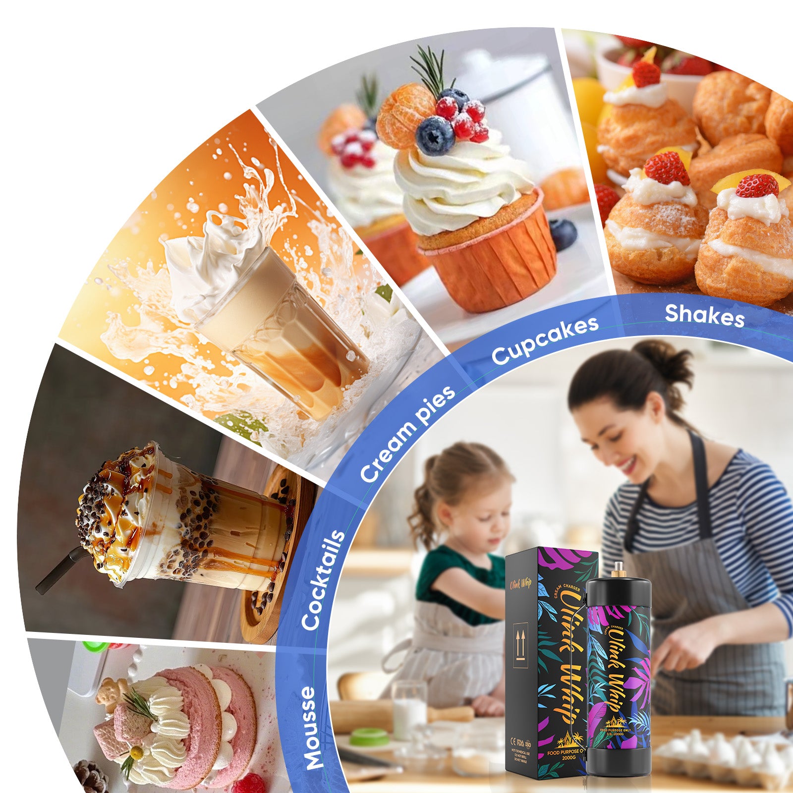 3.3L 2000g Cream chargers